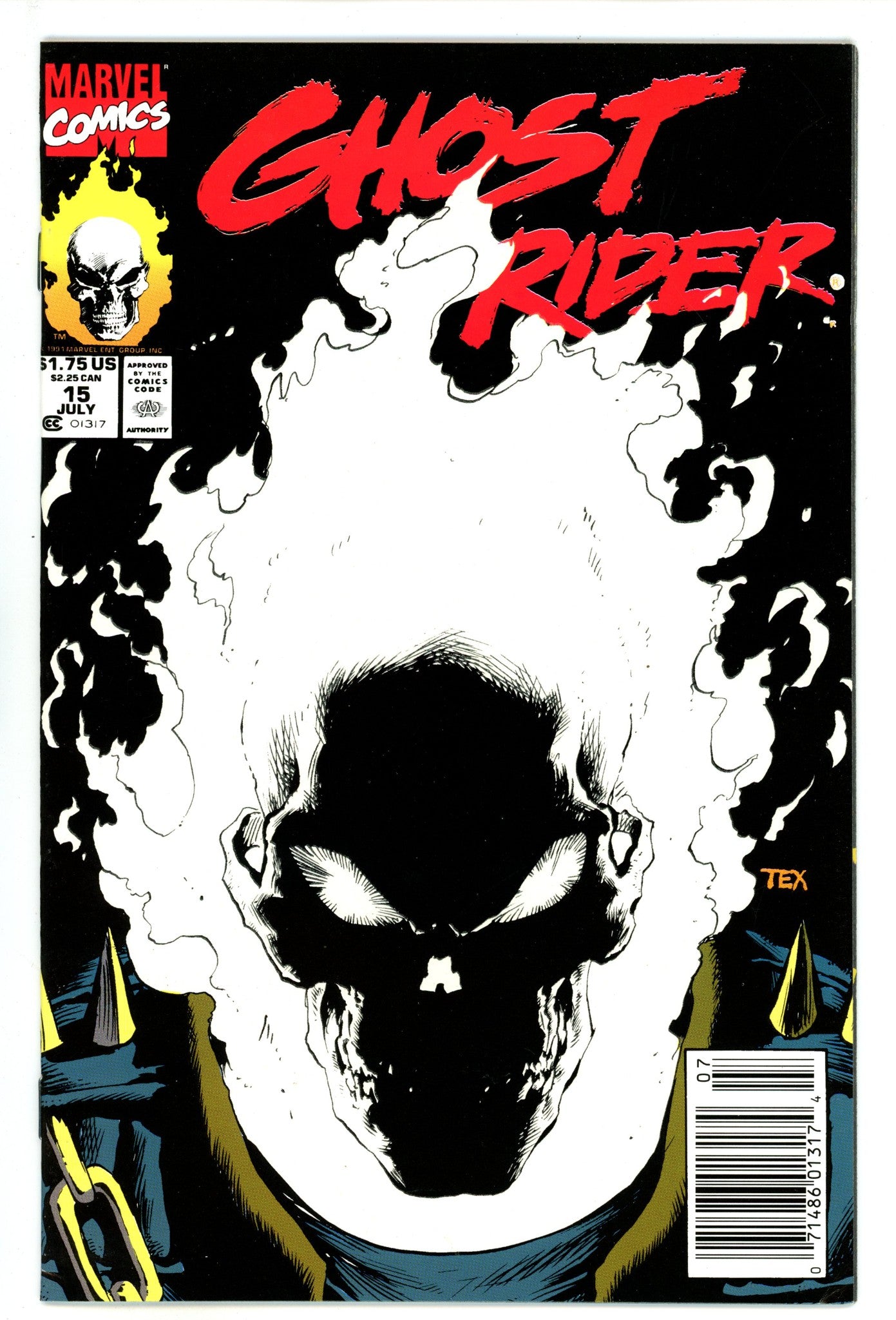 Ghost Rider Vol 2 15 Mid Grade (1991) Newsstand 