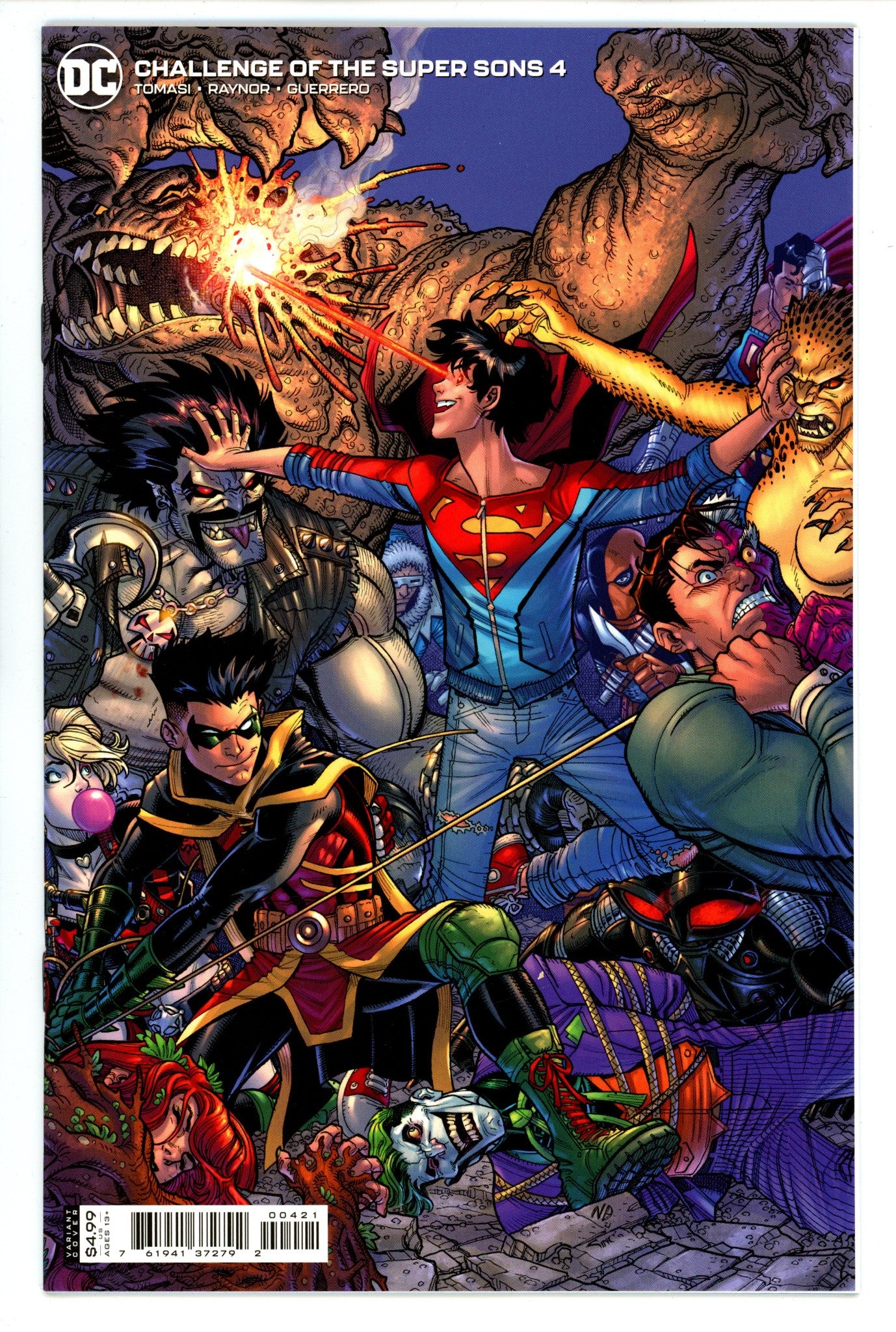 Challenge of the Super Sons 4 High Grade (2021) Bradshaw Variant 
