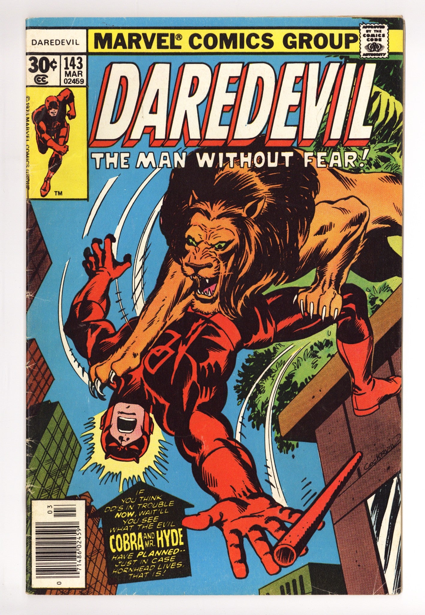 Daredevil Vol 1 143 Low Grade (1977) 