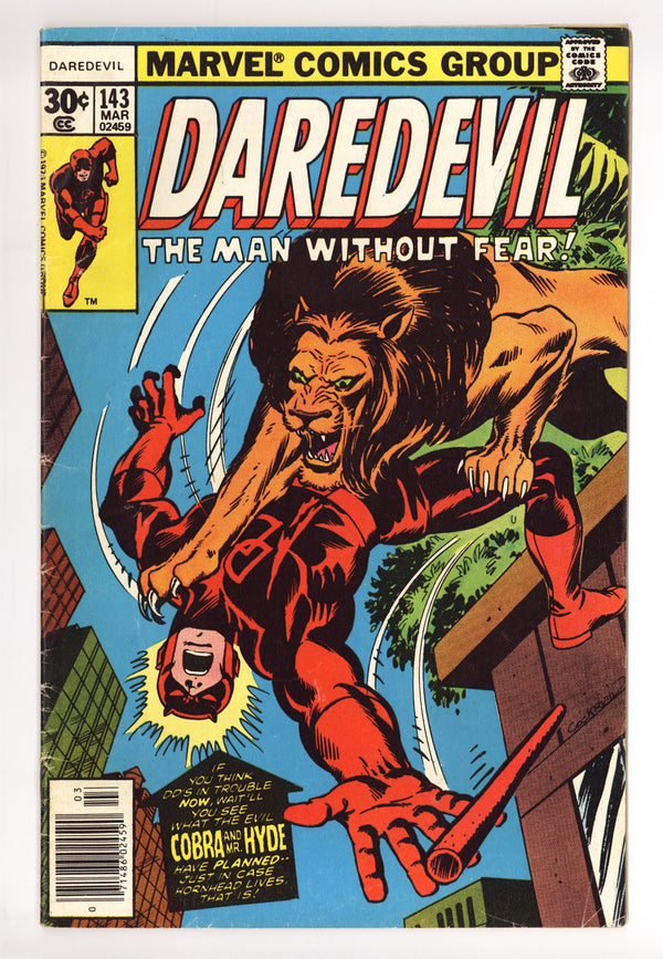 Daredevil Vol 1 143 Low Grade (1977)