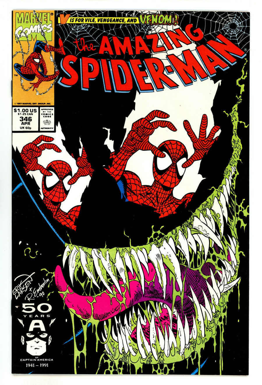 The Amazing Spider-Man Vol 1 346 NM- (9.2) (1991) 