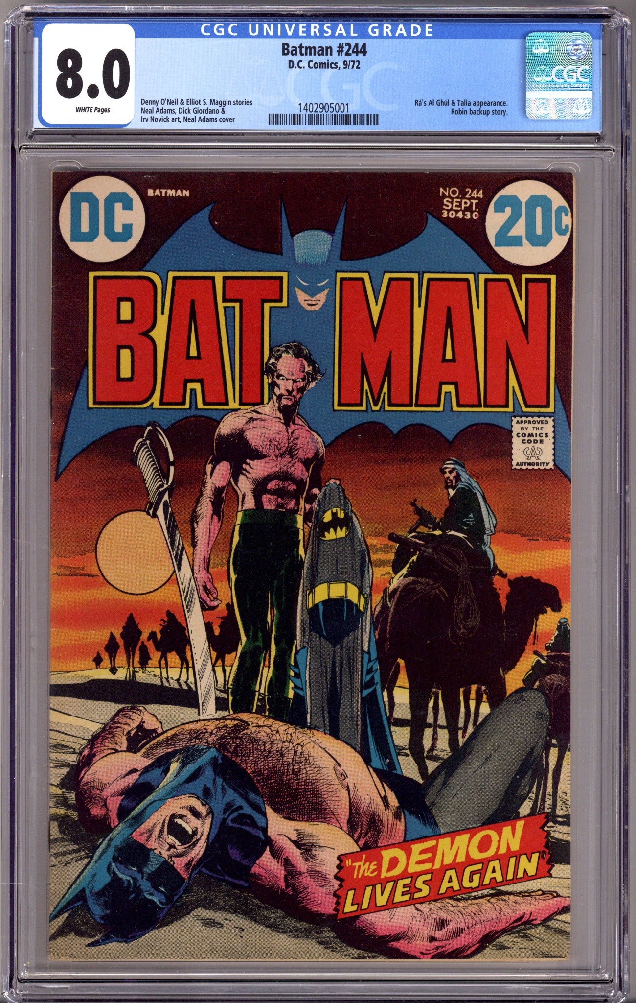 Batman Vol 1 244 CGC 8.0 (VF) (1972) 