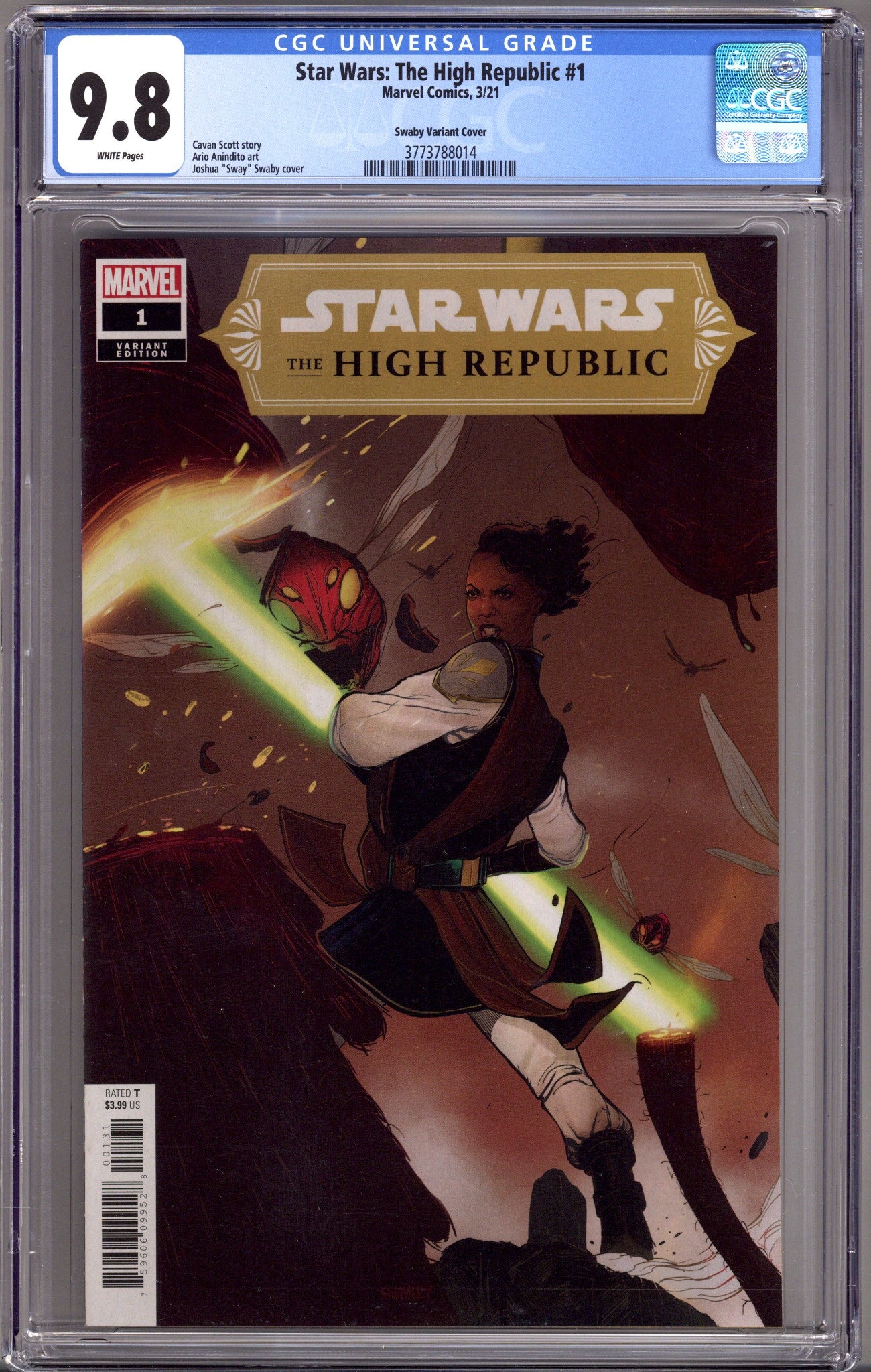 Star Wars: The High Republic Vol 1 1 CGC 9.8 (NM/M) (2021) Swaby Incentive Variant 