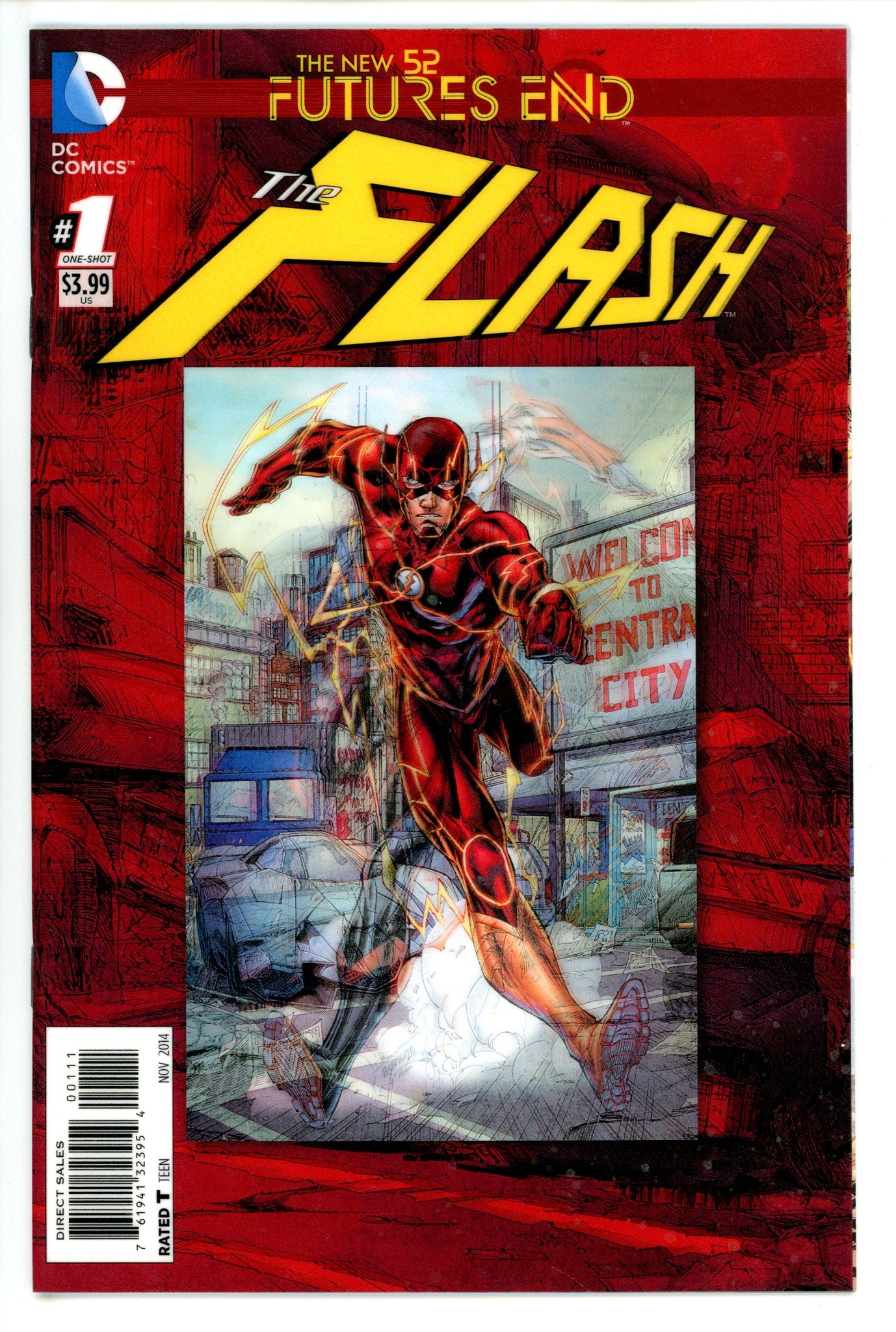 The Flash: Futures End 1 3-D Motion Cover (2014)