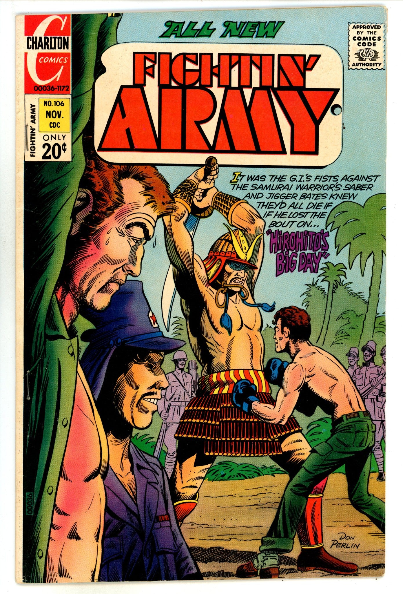Fightin' Army 106 FN- (5.5) (1972) 