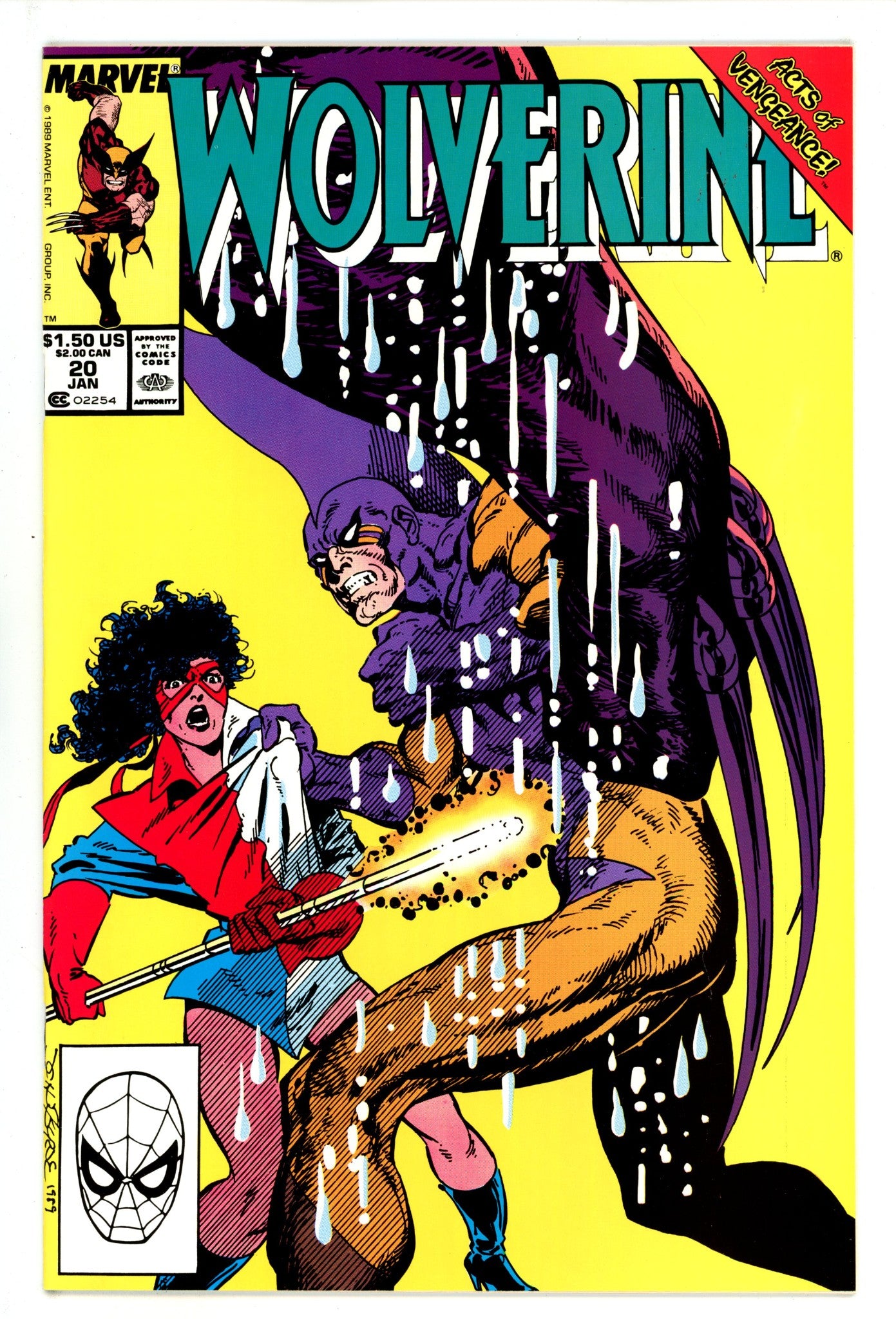 Wolverine Vol 2 20 NM- (9.2) (1990) 