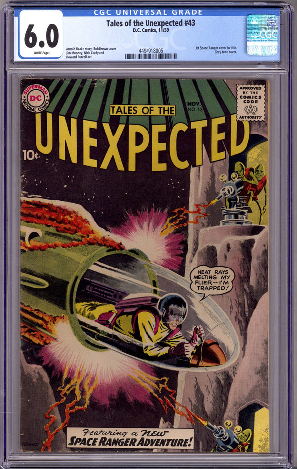 Tales of the Unexpected Vol 1 43 CGC 6.0 (FN) (1959)