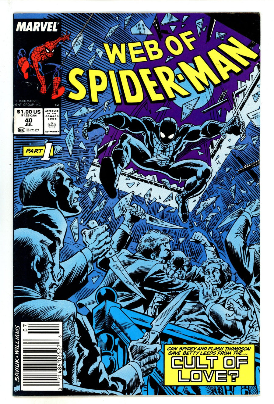Web of Spider-Man Vol 1 40  Mid Grade   (1988)   Newsstand