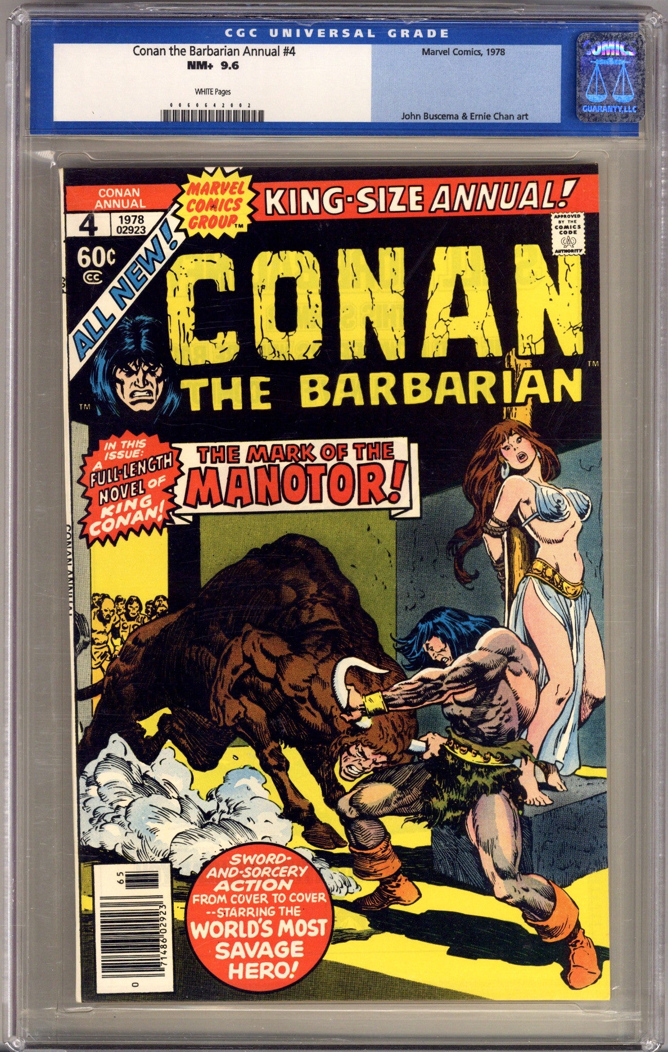 Conan Annual Vol 1 4 CGC 9.6 (NM+) (1978) 