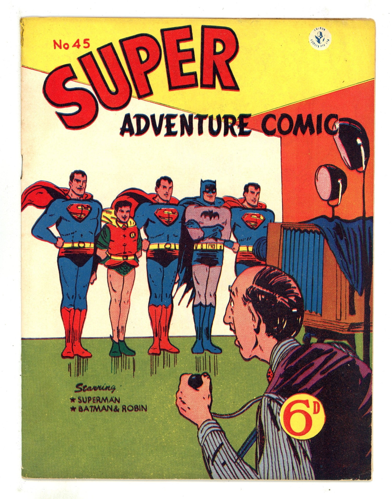 Super Adventure Comic 45 VG+ (4.5) Price Variant (1954) 