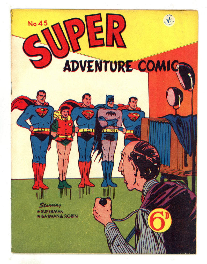 Super Adventure Comic 45 VG+ (4.5) Price Variant (1954) 