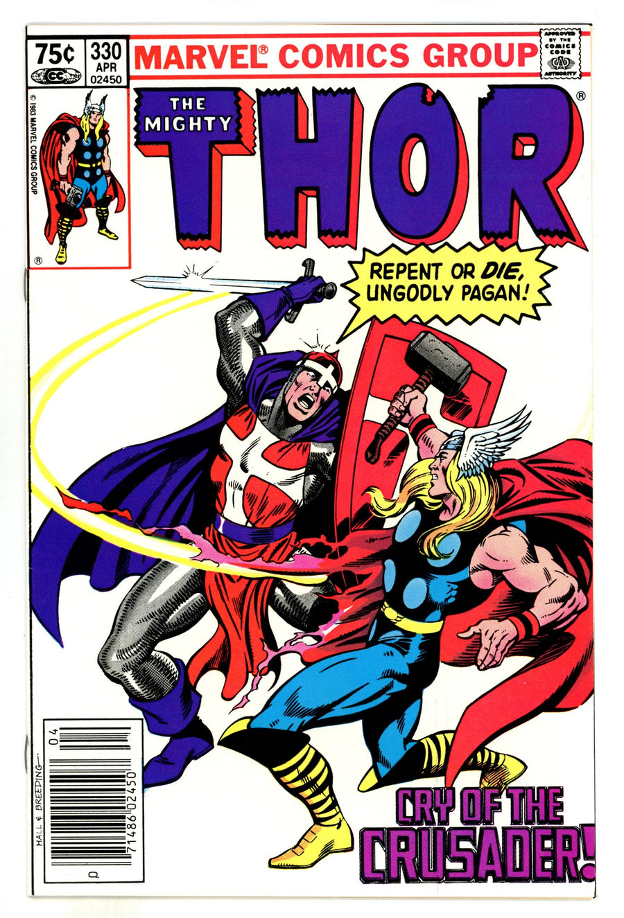 Thor Vol 1 330  VF+ (8.5)  (1983)  Canadian Price Variant  