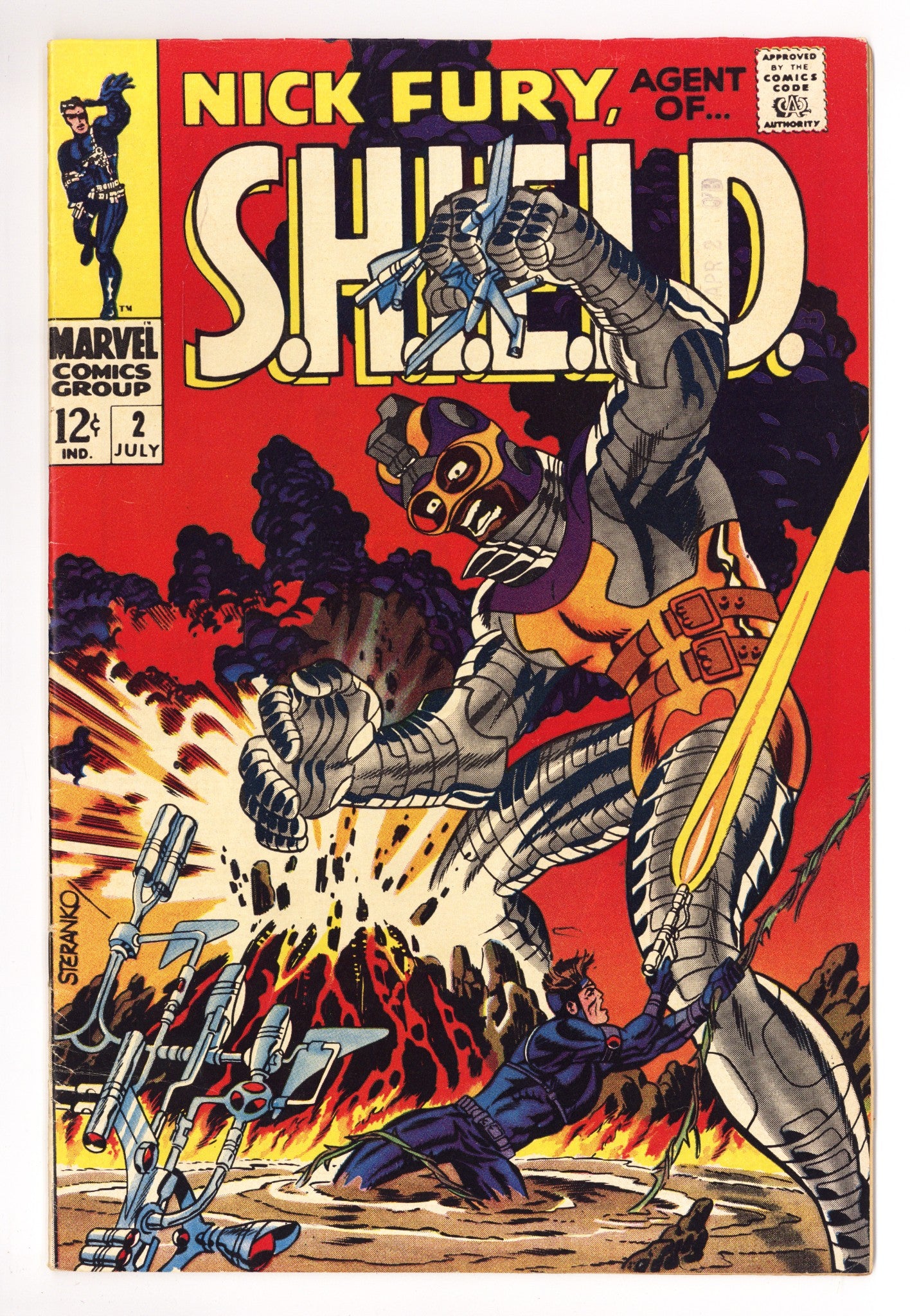 Nick Fury, Agent of SHIELD Vol 1 2 VG/FN (5.0) (1968) 