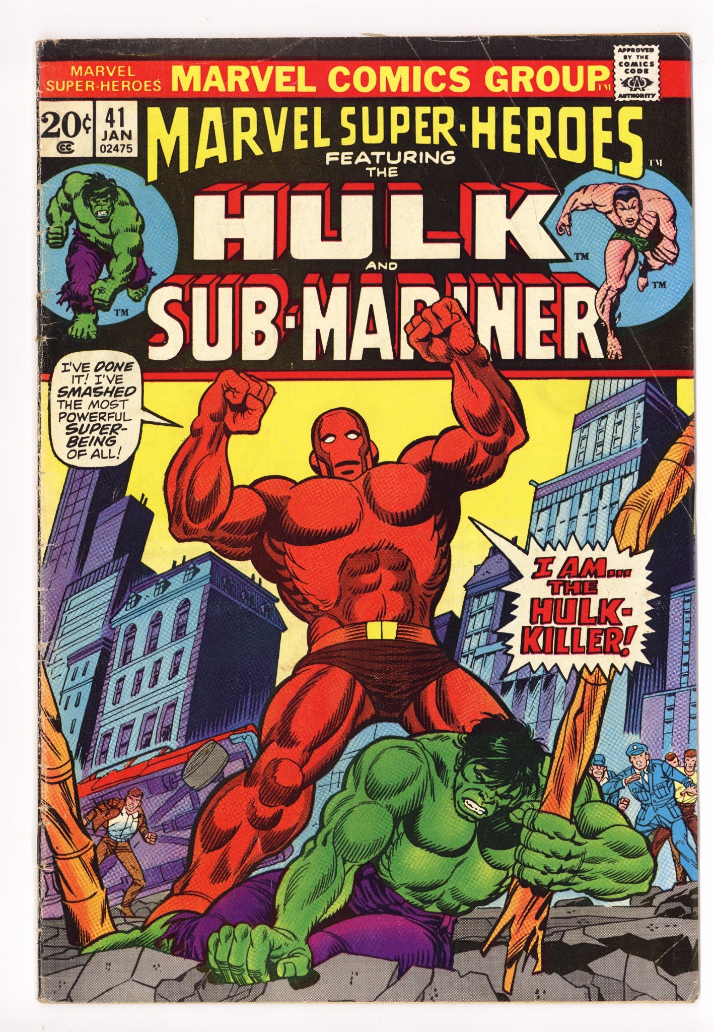 Marvel Super-Heroes Vol 1 41 Very Low Grade (1974) 