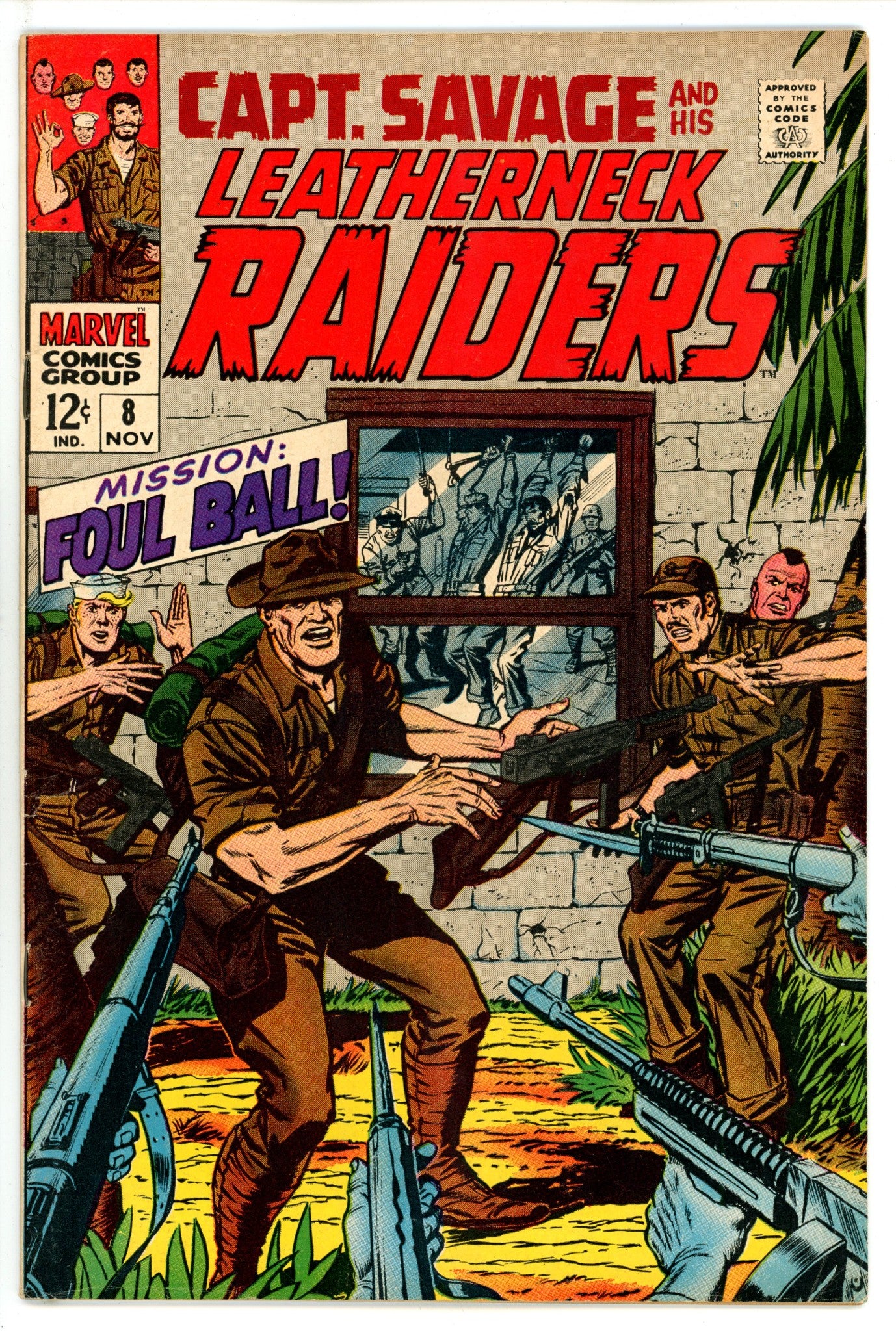 Capt. Savage and His Leatherneck Raiders 8 FN (6.0) (1968) 