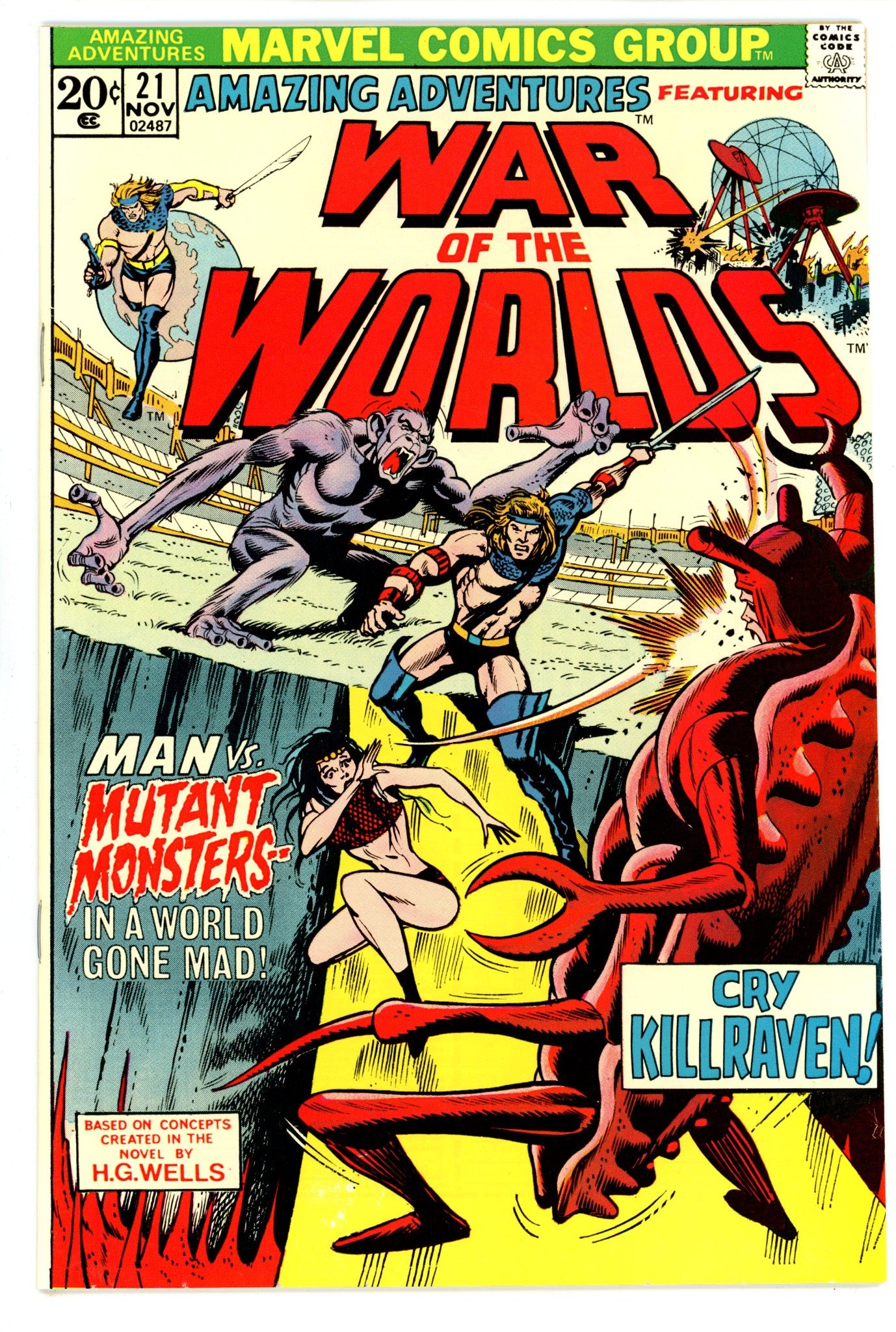 Amazing Adventures 21 NM- (9.2) (1973) 