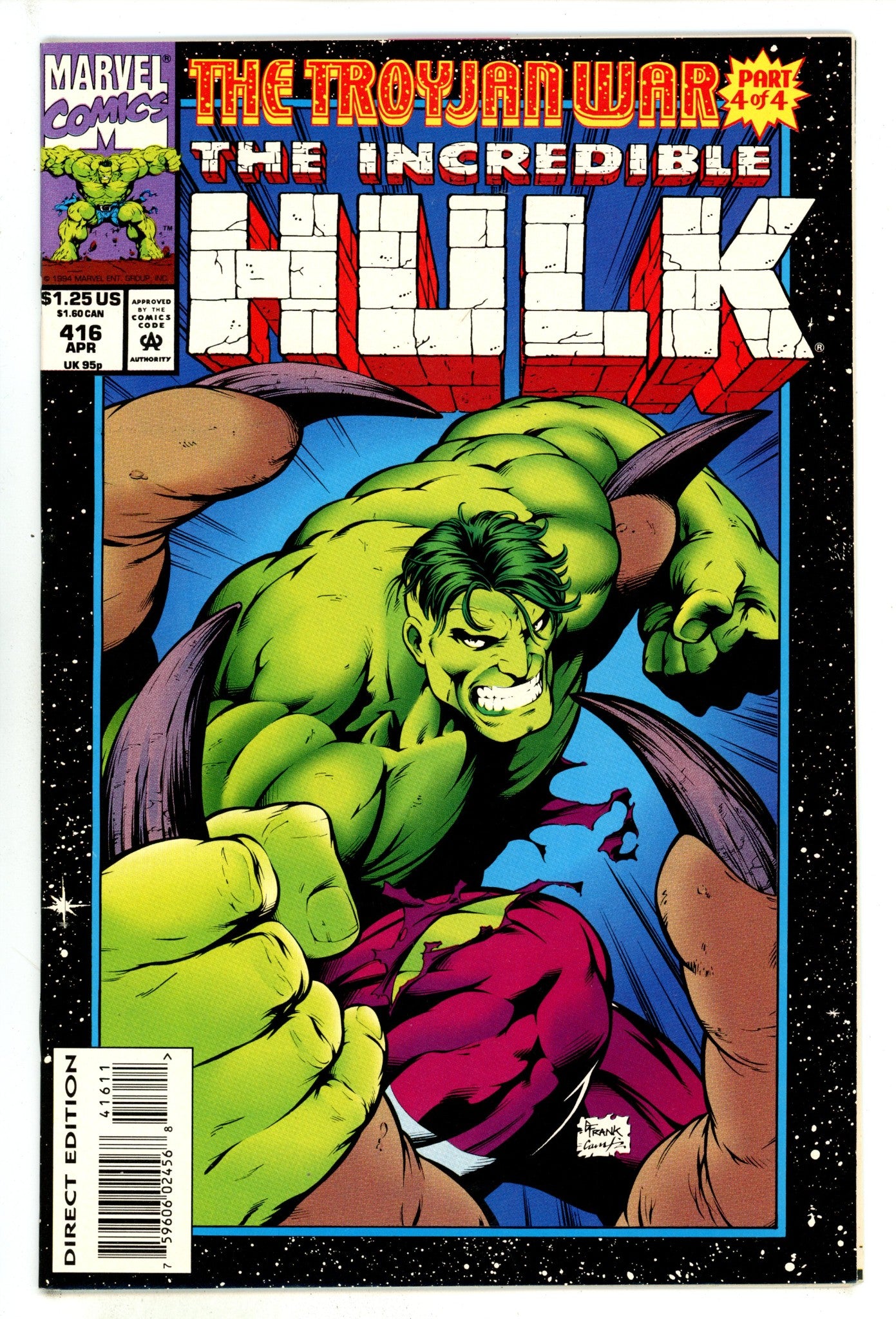The Incredible Hulk Vol 1 416 High Grade (1994) 