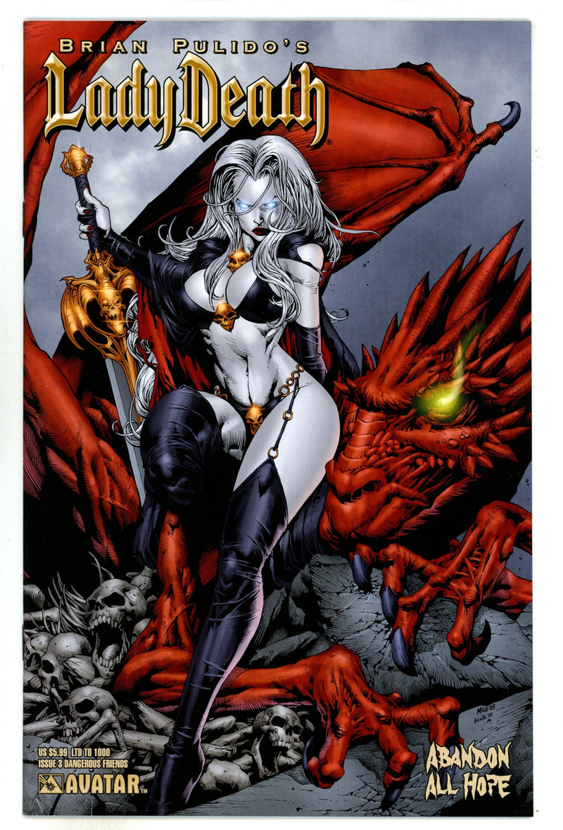 Brian Pulido's Lady Death: Abandon All Hope 3 High Grade (2005) Archanjo Variant 