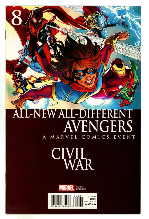 All-New, All-Different Avengers Vol 1 8 High Grade (2016) Land Variant