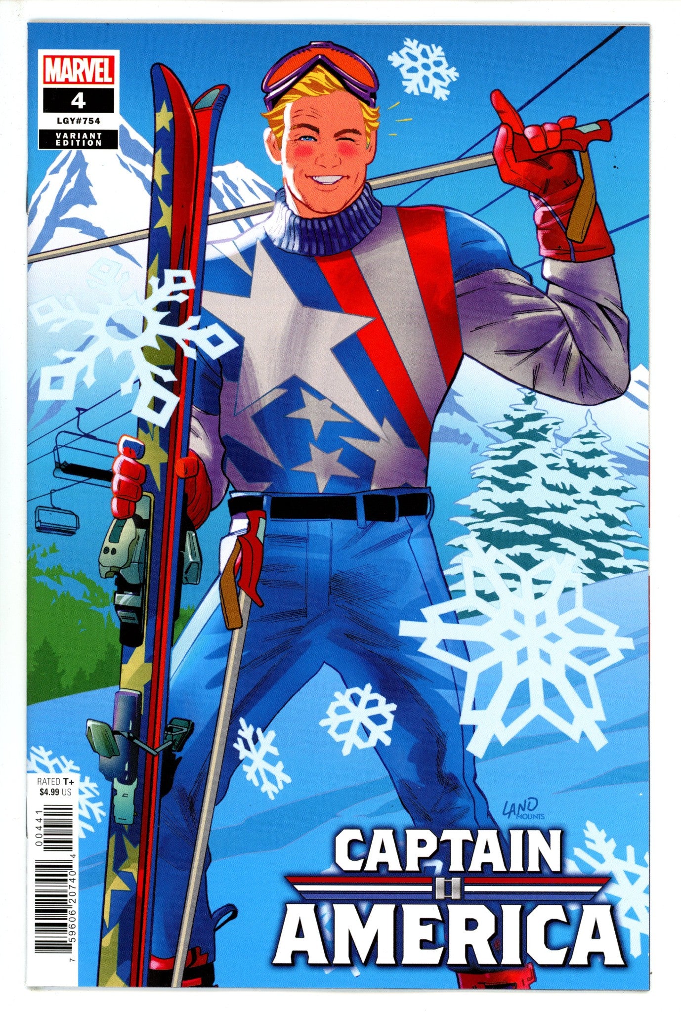 Captain America Vol 11 4 Land Ski Chalet Variant (2023)