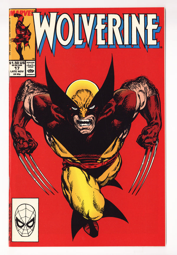Wolverine Vol 1 17  VF+ (8.5)   (1989)