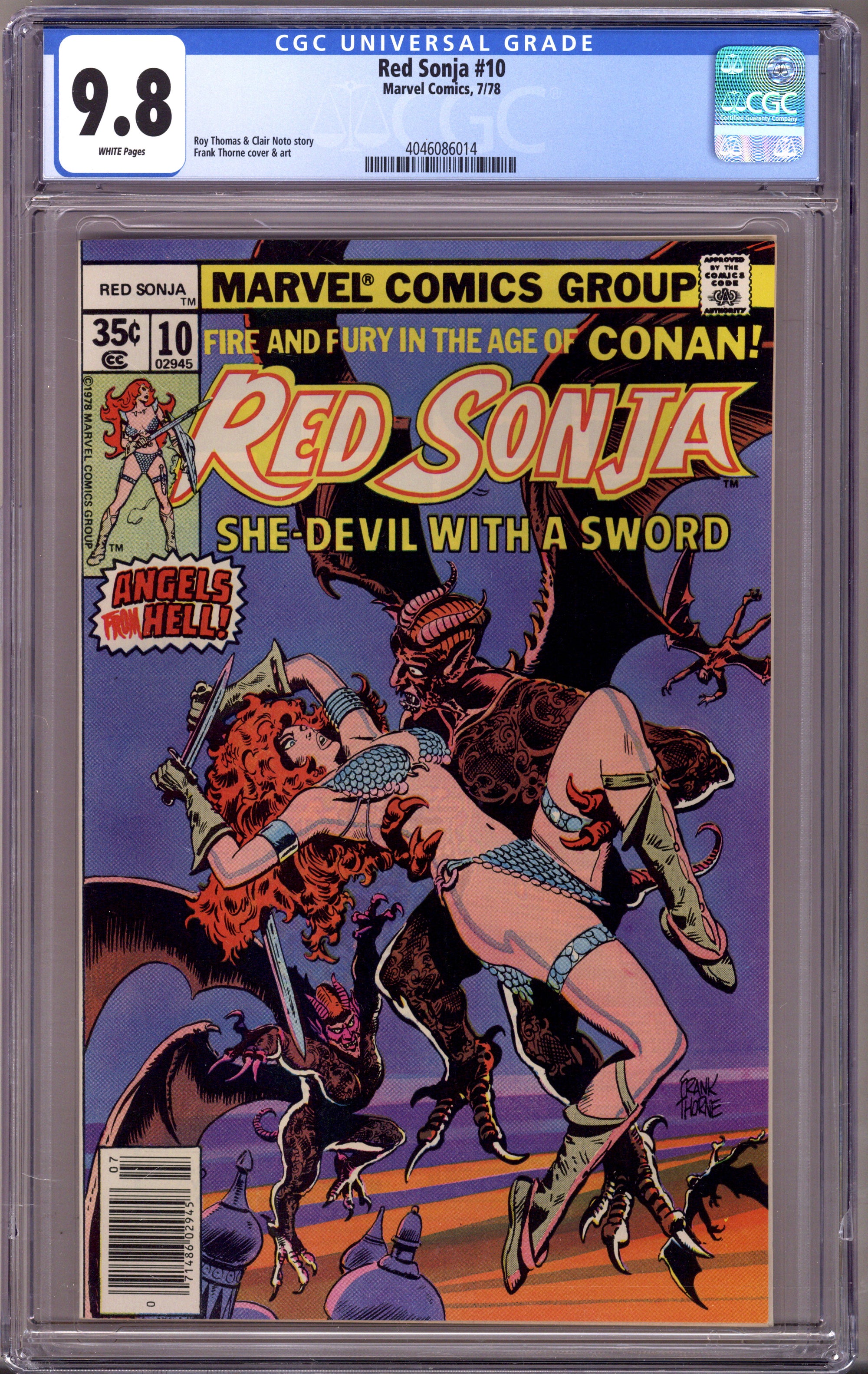Red Sonja Vol 1 10 CGC 9.8 (NM/M) (1978) 