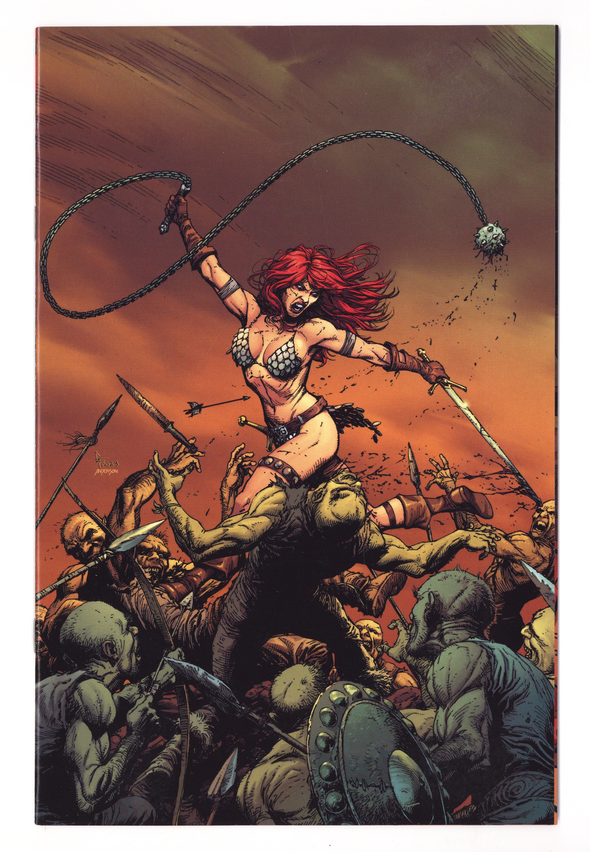 Savage Red Sonja 3 VF (8.0) (2024) Frank Virgin Incentive Variant 