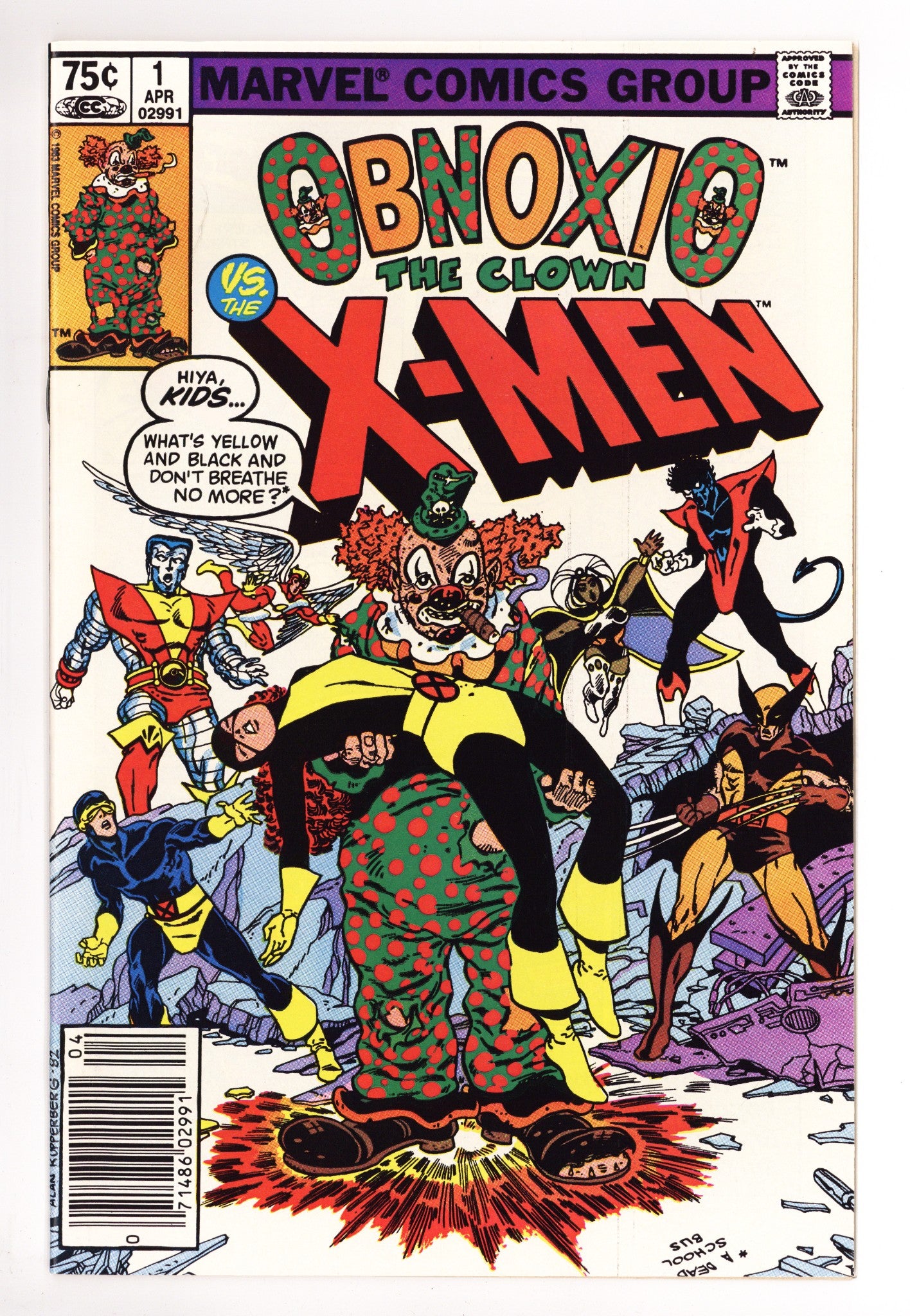 Obnoxio the Clown 1 NM- (9.2) (1983) Canadian Price Variant 