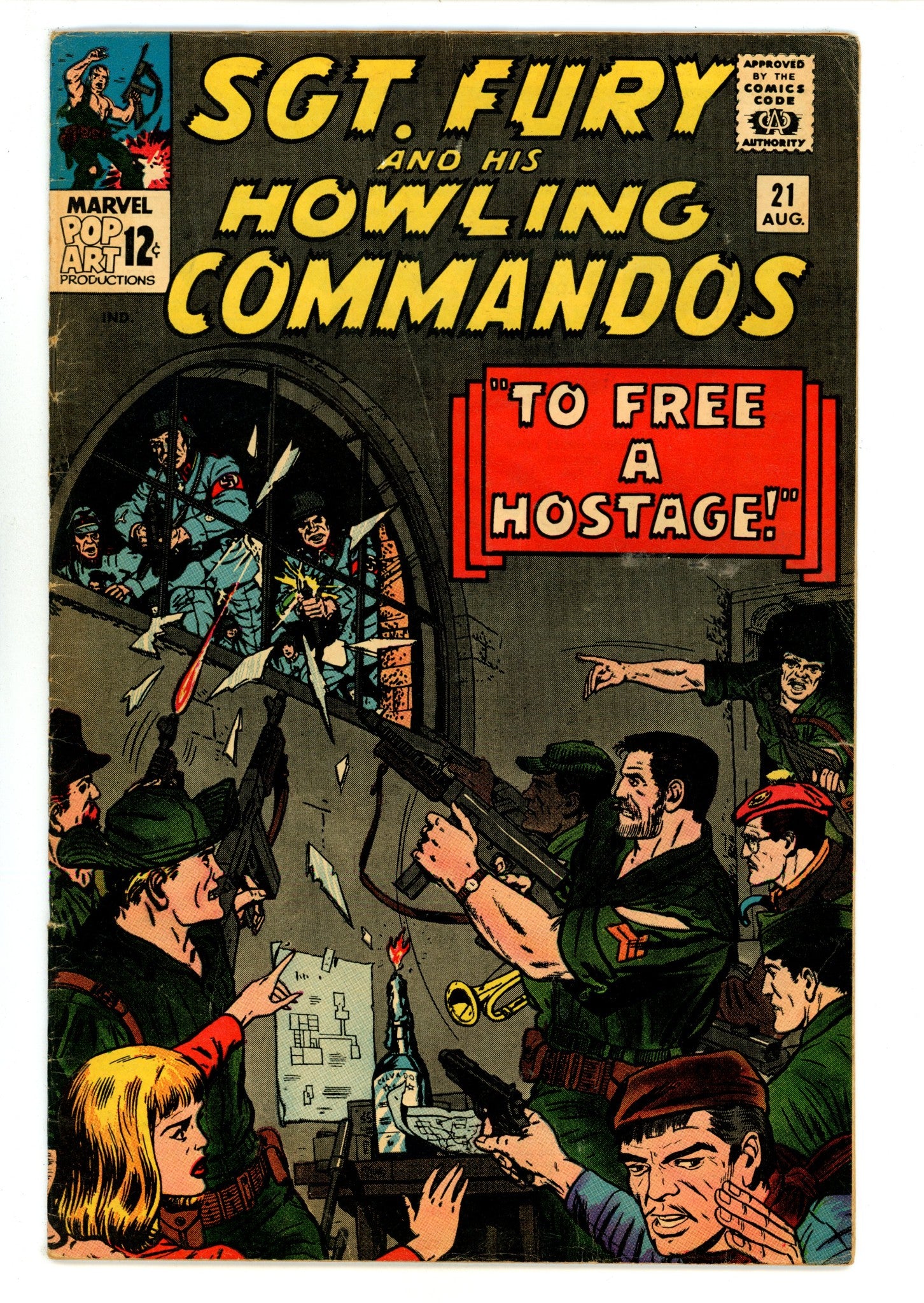 Sgt. Fury 21 VG/FN (5.0) (1965) 