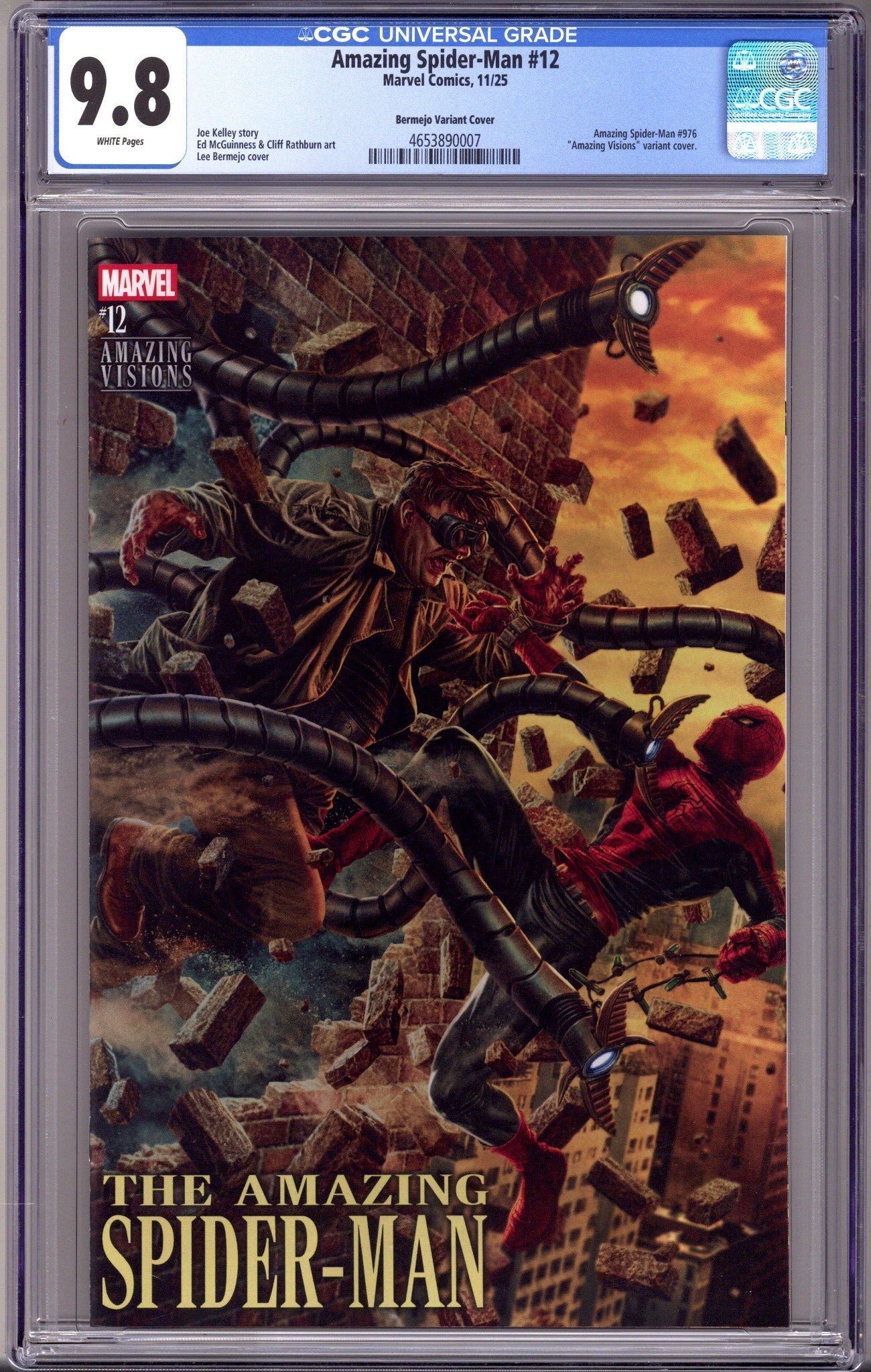Amazing Spider-Man Vol 7 12 CGC 9.8 (NM/M) (2025) Bermejo Variant 