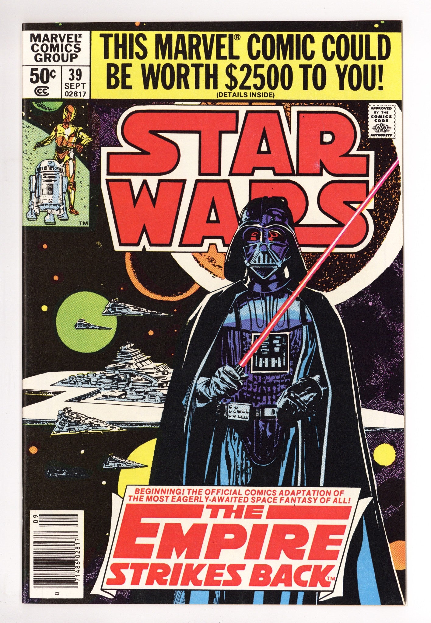 Star Wars Vol 1 39 NM- (9.2) (1980) Newsstand 