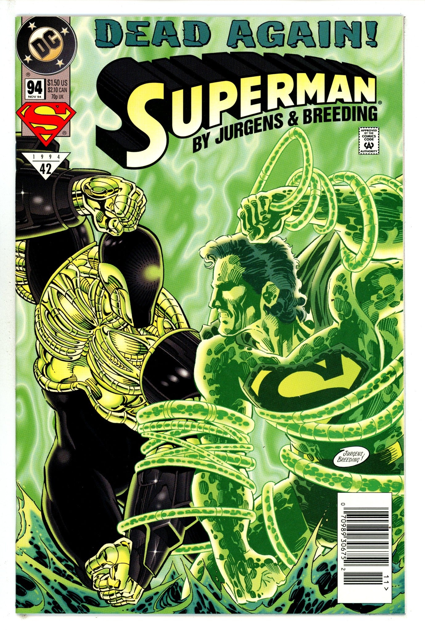 Superman Vol 2 94 Newsstand NM- (1994)