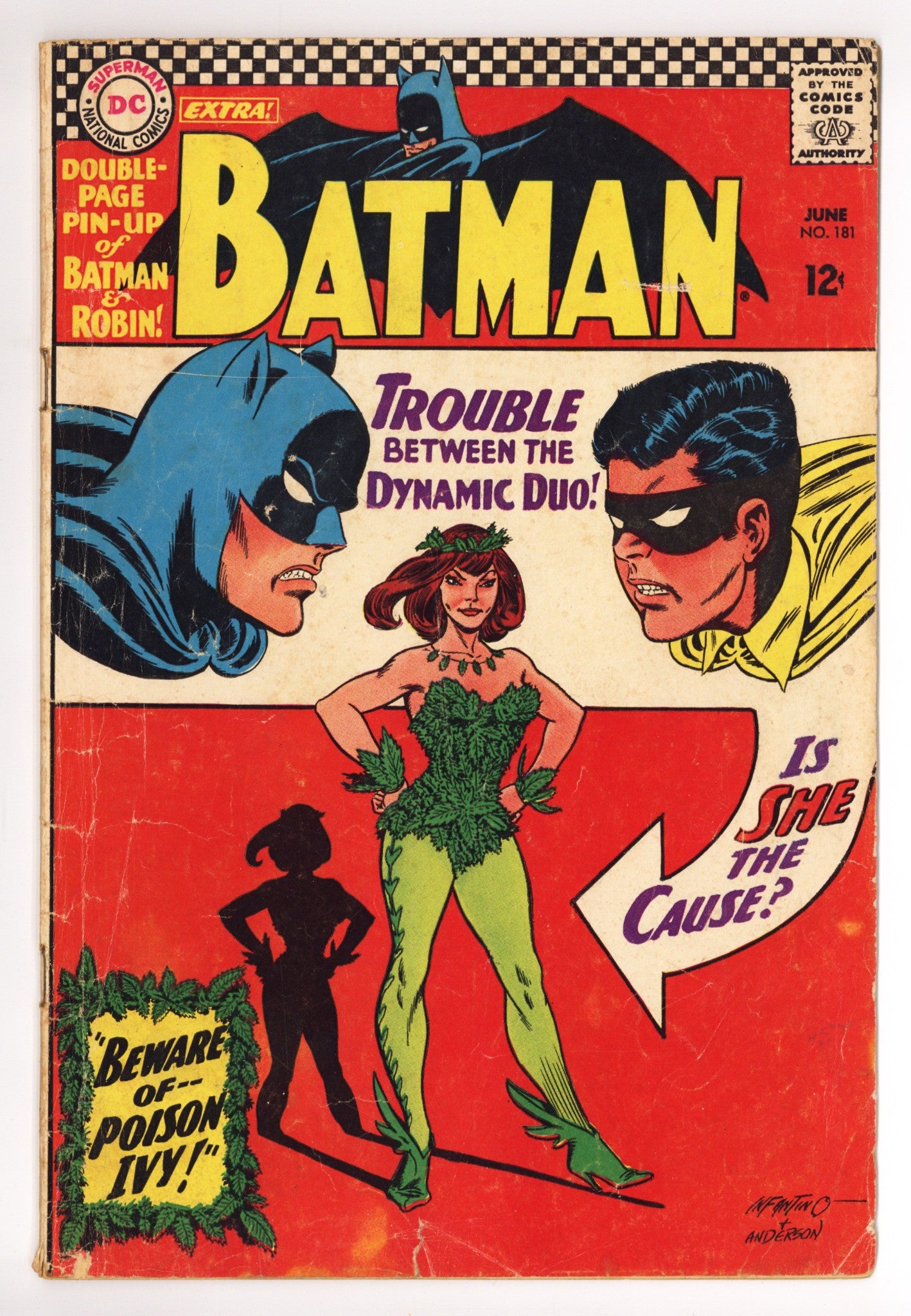 Batman Vol 1 181 GD/VG (3.0) With Pinup (1966) 