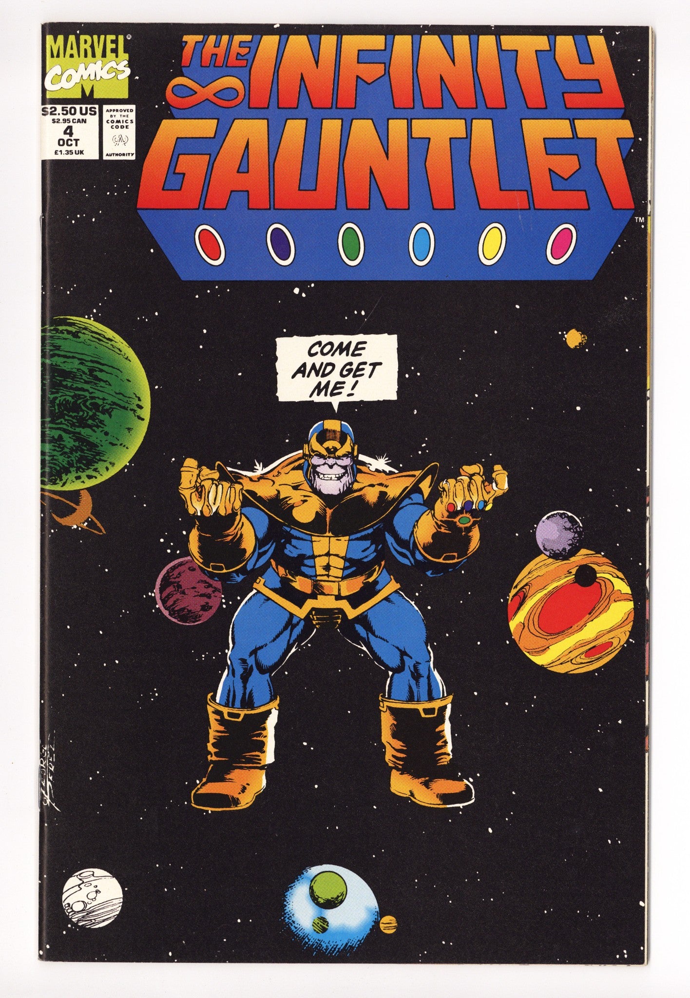 The Infinity Gauntlet Vol 1 4 VF/NM (9.0) (1991) 