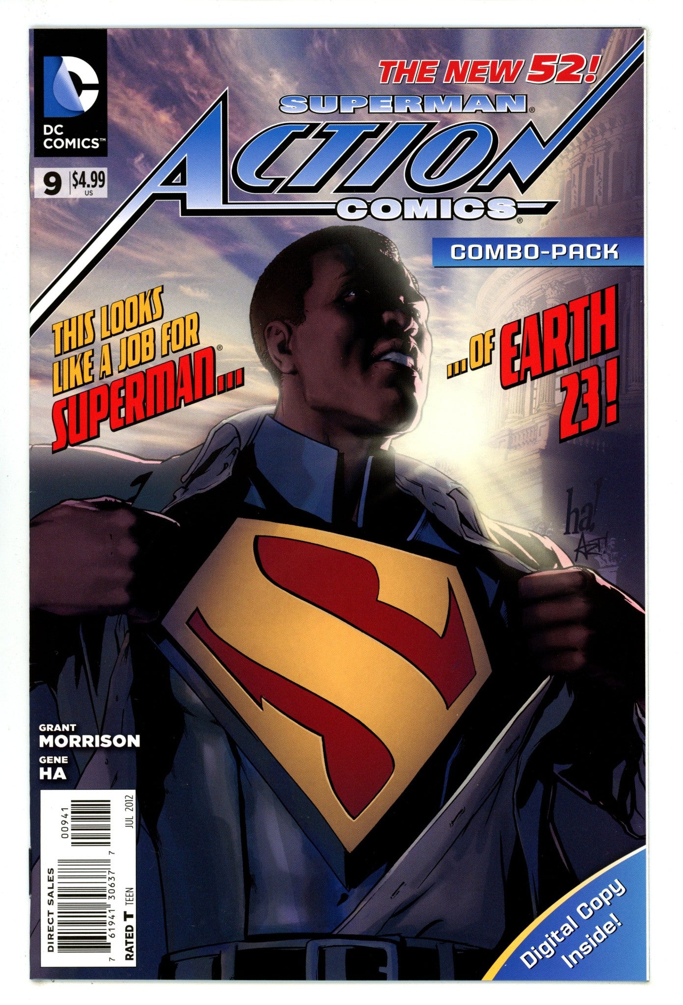 Action Comics Vol 2 9 VF (8.0) (2012) Combo-Pack Variant 