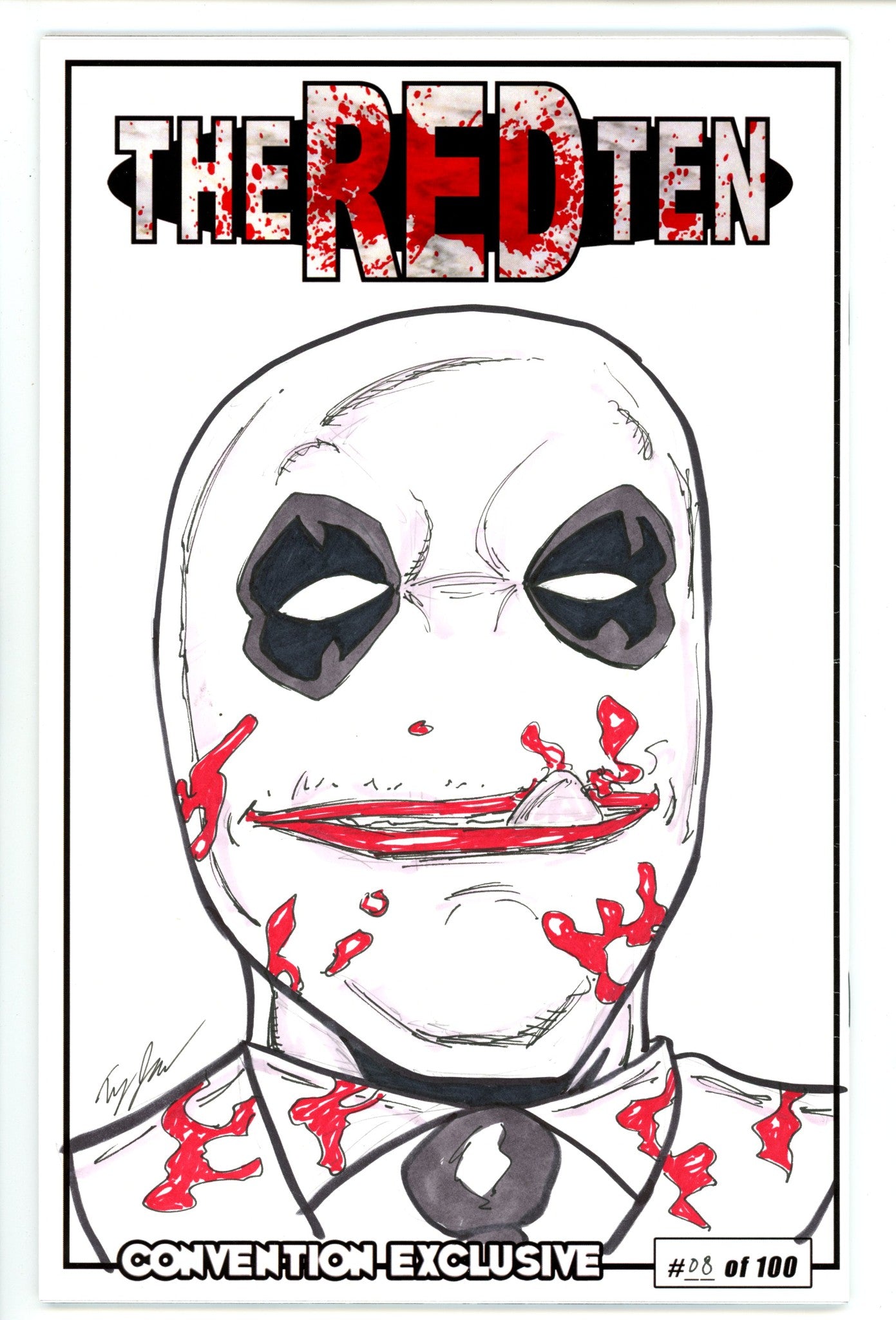 The Art of Red Ten 1 VF (8.0) (2012) Convention Variant Signed / Remarked x1 Cover 