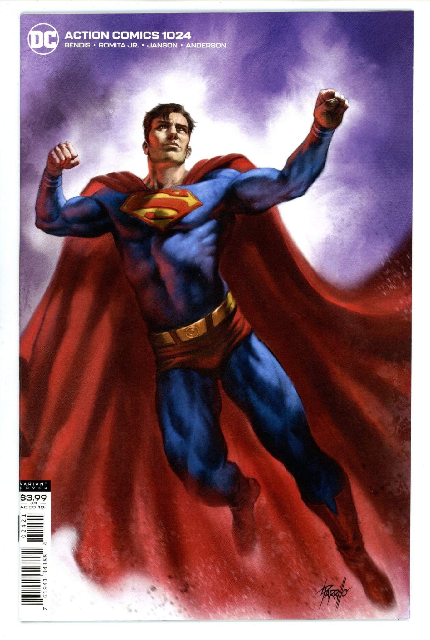 Action Comics Vol 3 1024 High Grade (2020) Parrillo Variant 