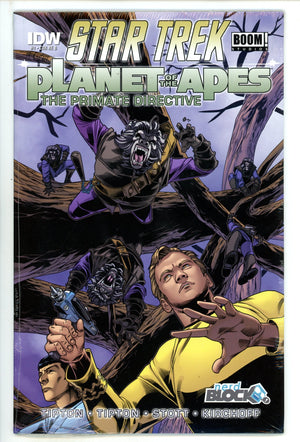 Star Trek / Planet of the Apes: The Primate Directive 1 High Grade Sealed Nerd Block Exclusive (2014) Stott Variant