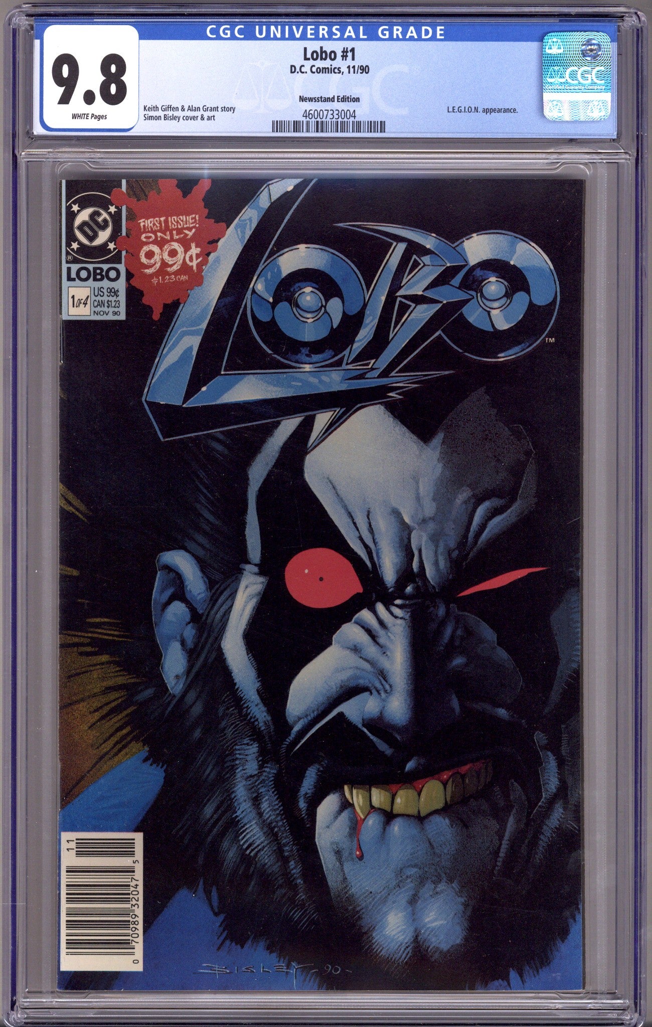 Lobo Vol 1 1 CGC 9.8 (NM/M)   (1990)     Newsstand  
