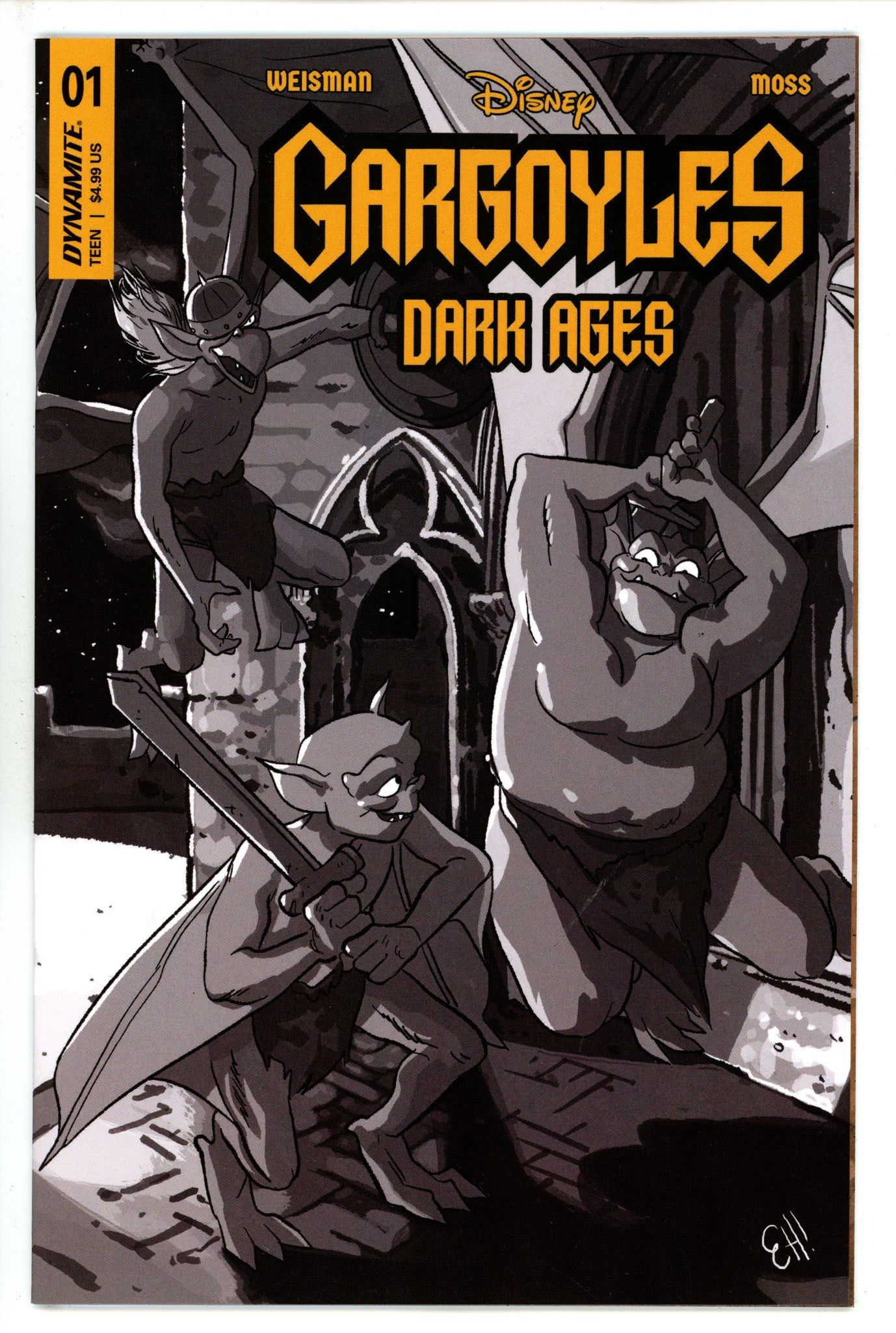 Gargoyles Dark Ages 1 Henderson B&W Incentive Variant (2023)