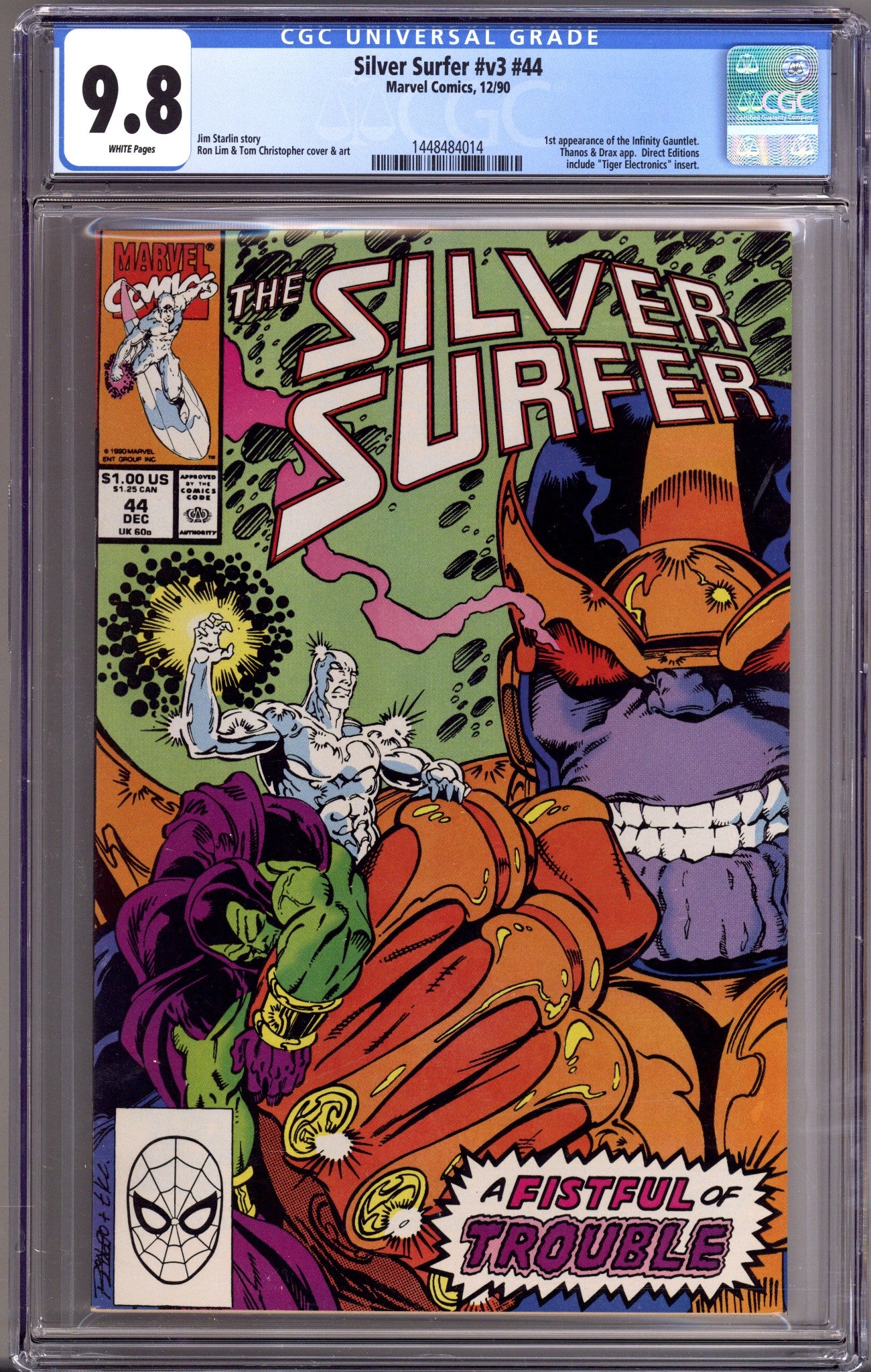 Silver Surfer Vol 3 44 CGC 9.8 (NM/M) (1990) 