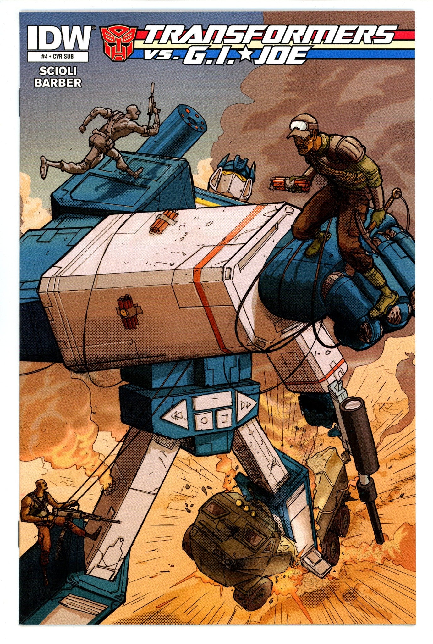 The Transformers vs. G.I. Joe 4 High Grade (2014) Rossmo Variant 