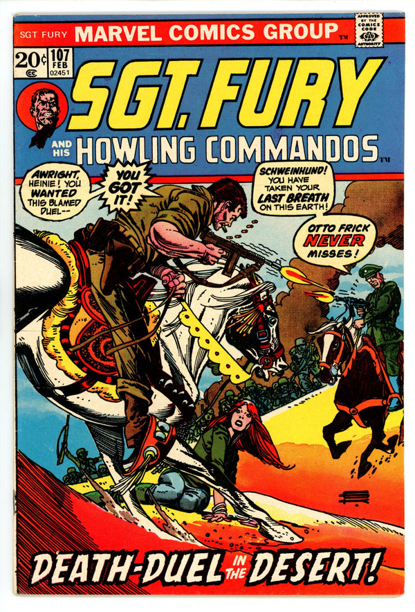 Sgt. Fury 107 VF- (7.5) (1973)