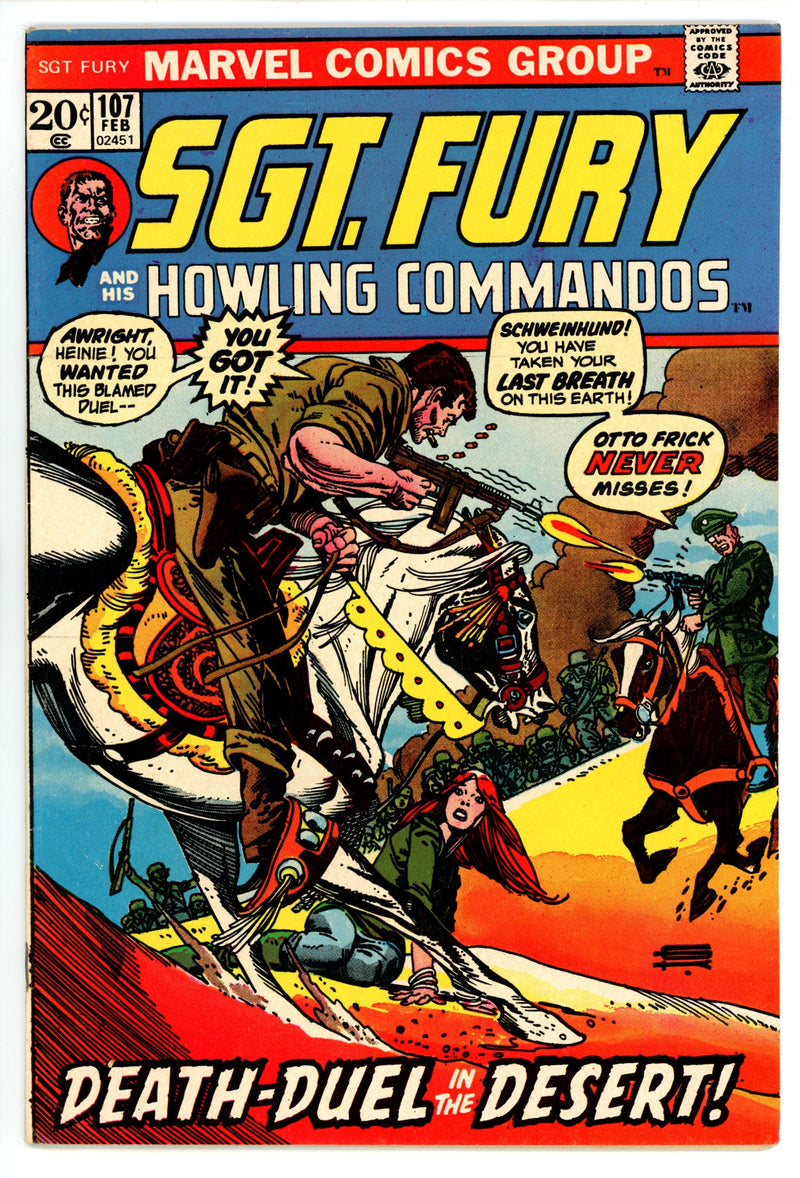 Sgt. Fury 107 VF- (7.5) (1973) 