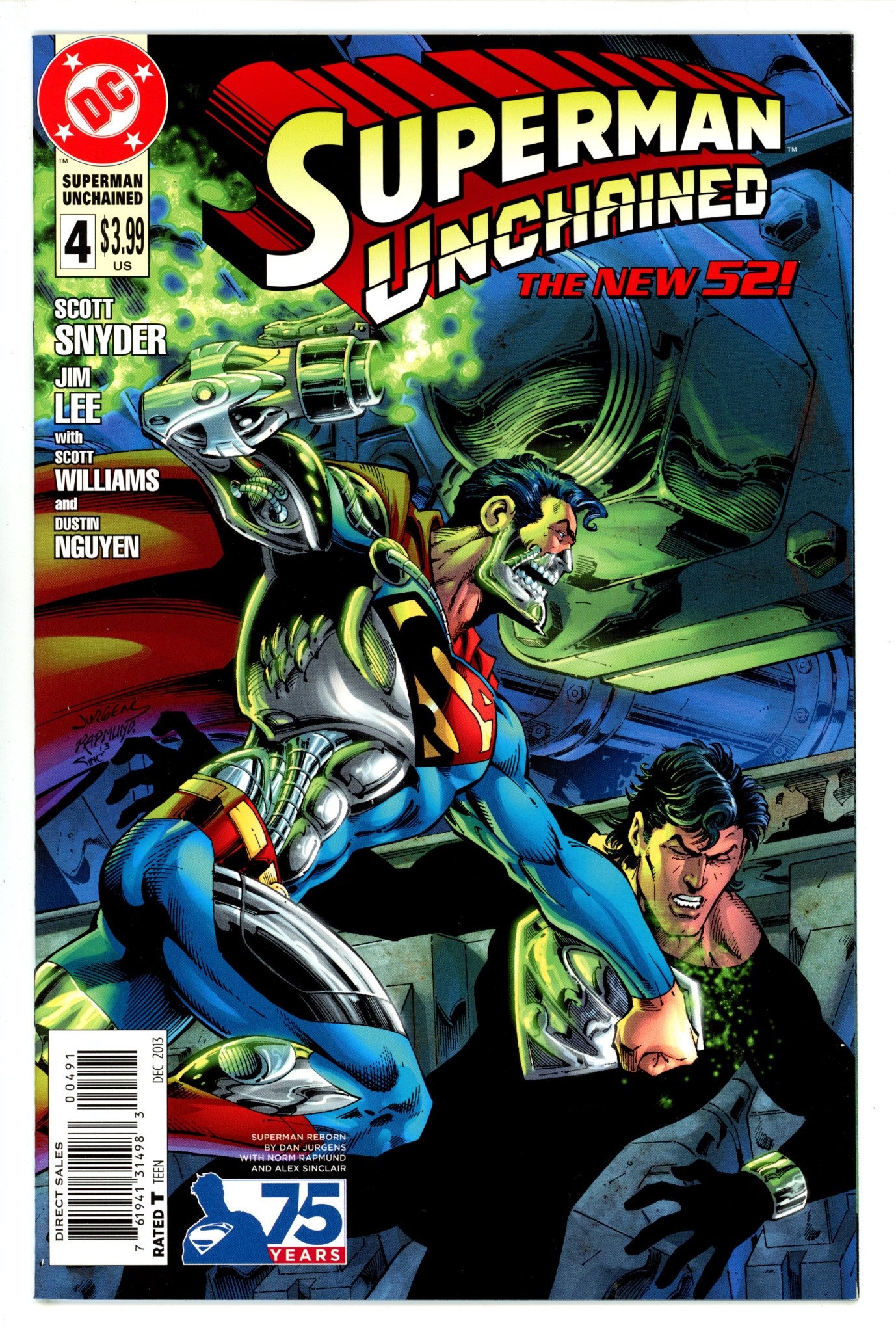 Superman Unchained 4 High Grade (2013) Jurgens Incentive Variant 