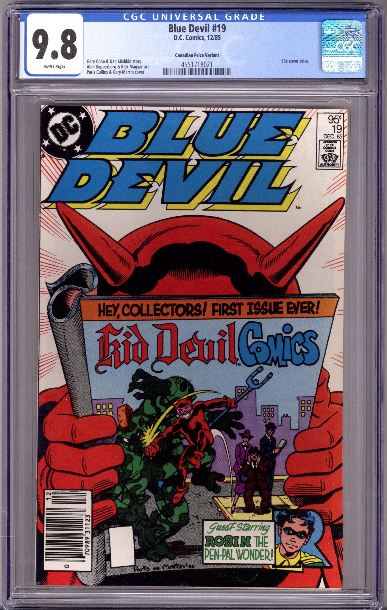 Blue Devil 19 CGC 9.8 (NM/M) (1985) Canadian Price Variant