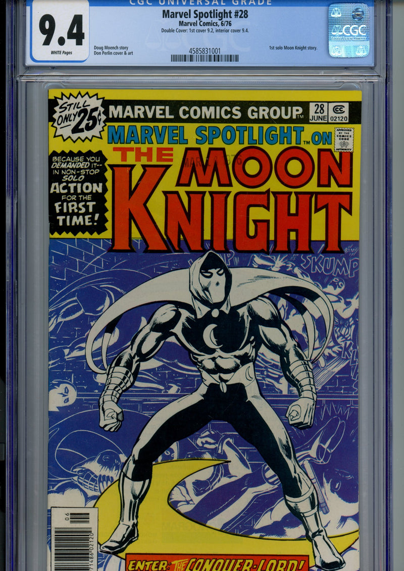 Marvel Spotlight Vol 1 28 CGC 9.4 (NM) Double Cover (1976) 