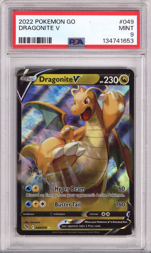 Pokemon Pokemon Go Dragonite V PSA Mint 9 (2022)