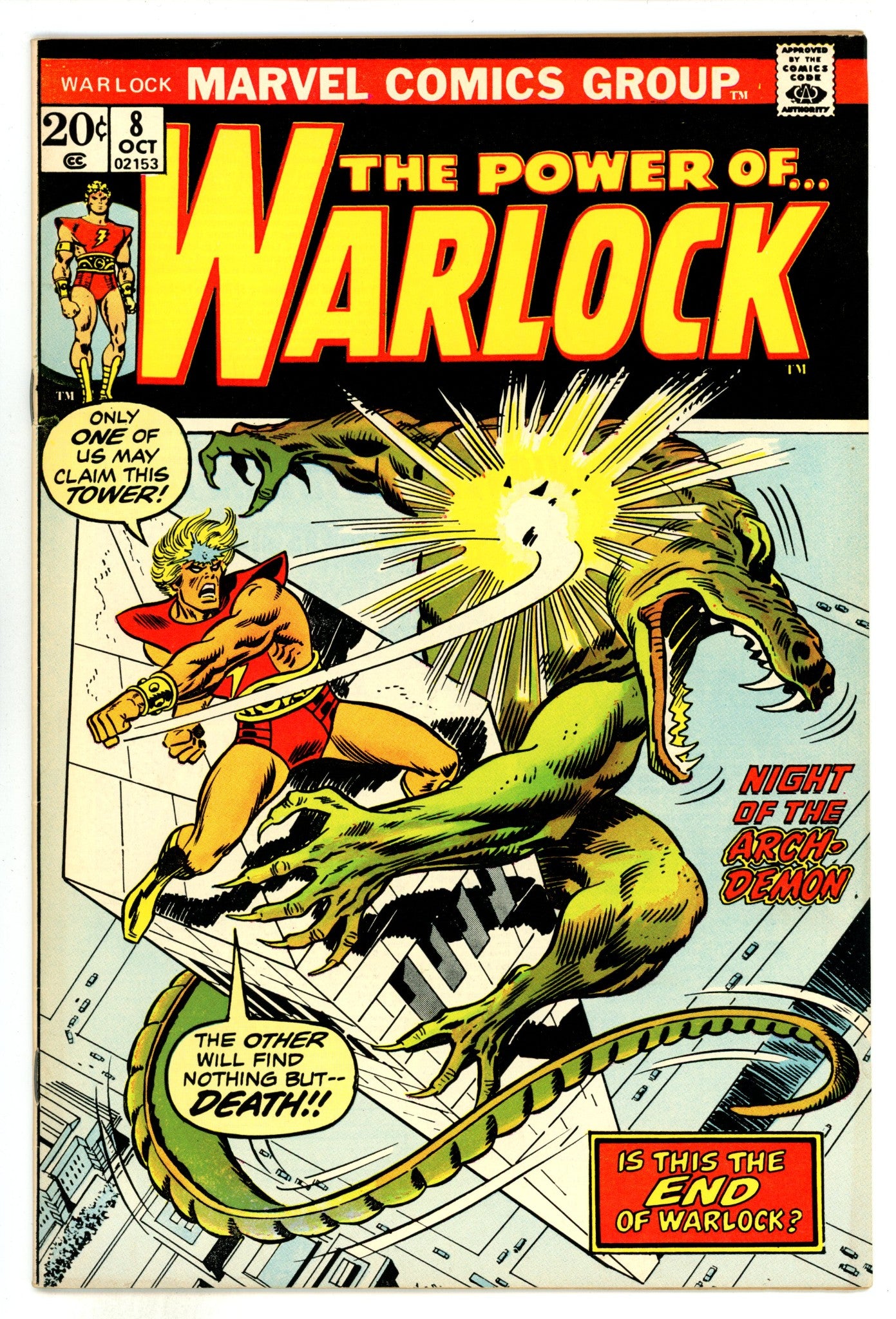 Warlock Vol 1 8 VF- (7.5) (1973) 