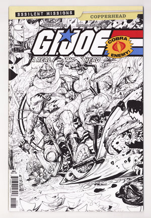 G.I. Joe: A Real American Hero Sssilent Missions Copperhead   1  VF+ (8.5)   (2026) Porter B&W   Incentive Variant